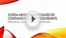 Florida Mental Health Counselors Continuing Education