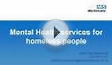 Mental Health services for homeless people