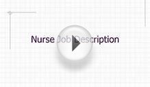 Nurse Job Description